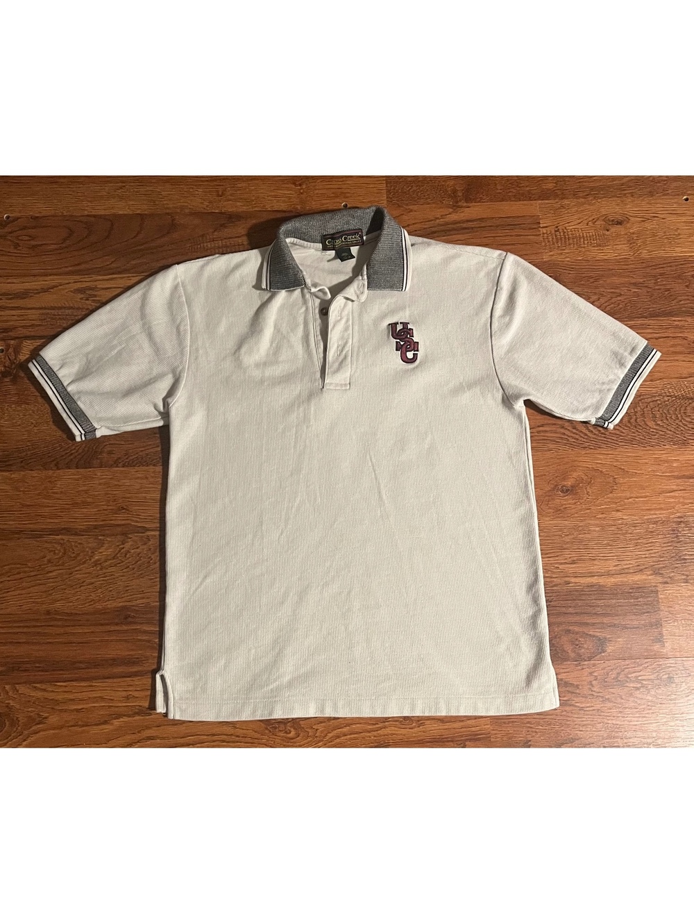 Cross Creek USC Cotton Polo Shirt with Gray Trim Size M